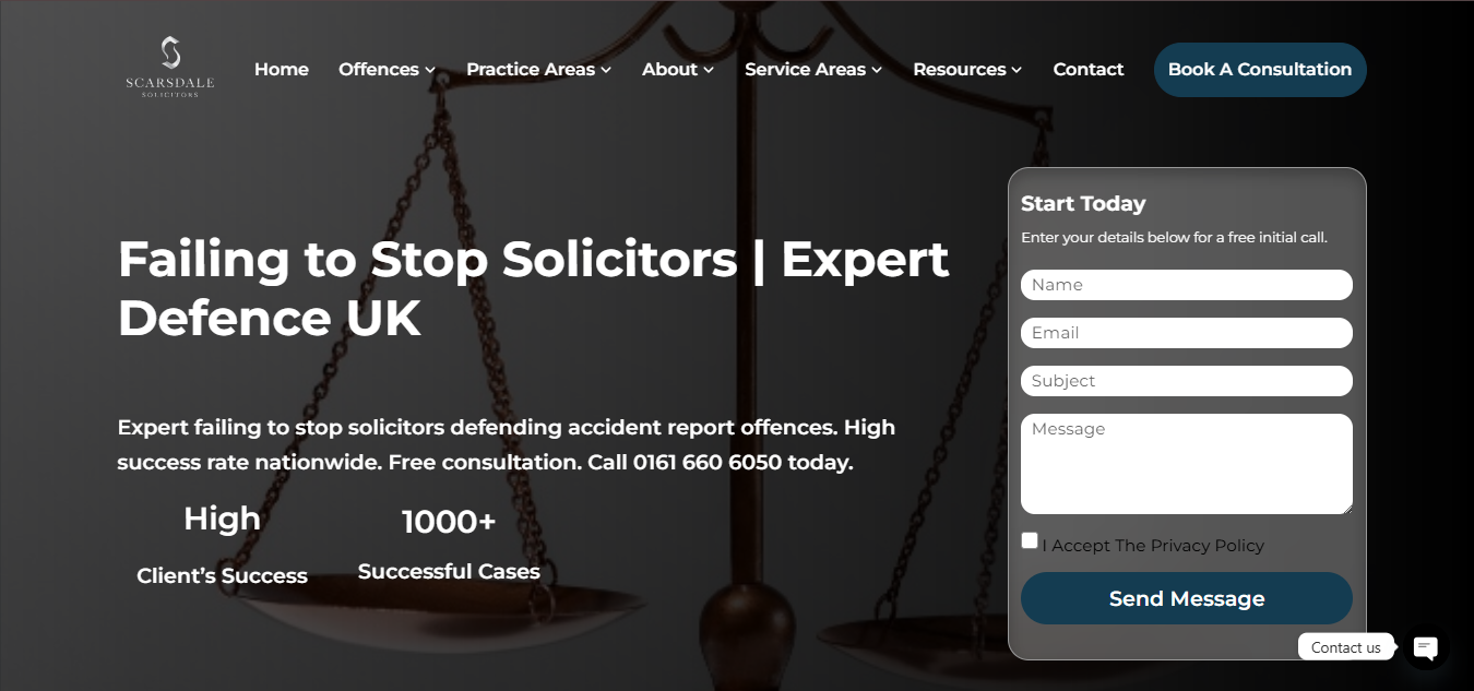 Failing to Stop Solicitors | Expert Defence UK